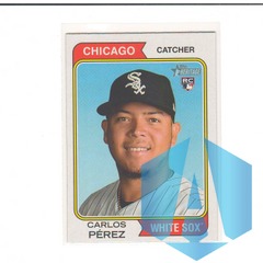 2023 Topps Heritage Carlos Perez #351 RC Rookie Chicago White Sox